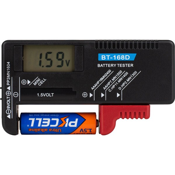 Main product image for Battery Tester with Digital Display for Standard Size and Button Cell Batteries140-801